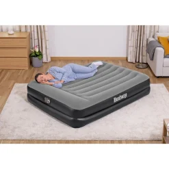 Matelas gonflable de camping - 2 personnes - 203x152x46cm