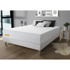 Matelas Memo Bio Mousse à mémoire de forme 5 zones de confort Maxi épaisseur Déhoussable