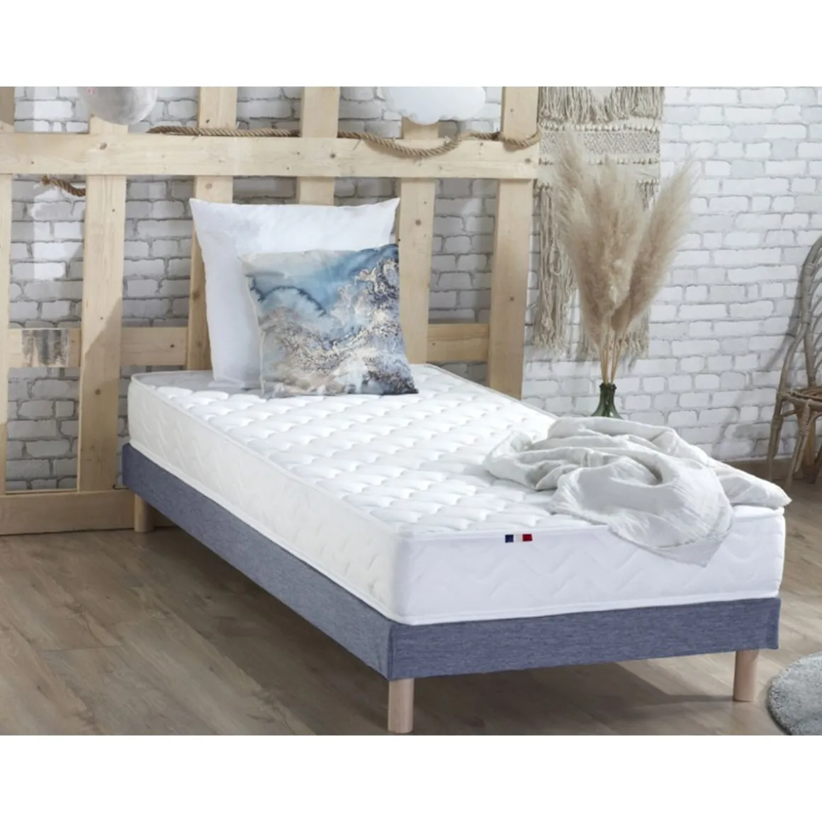 Matelas mousse 90x190 cm accueil latex ANNA