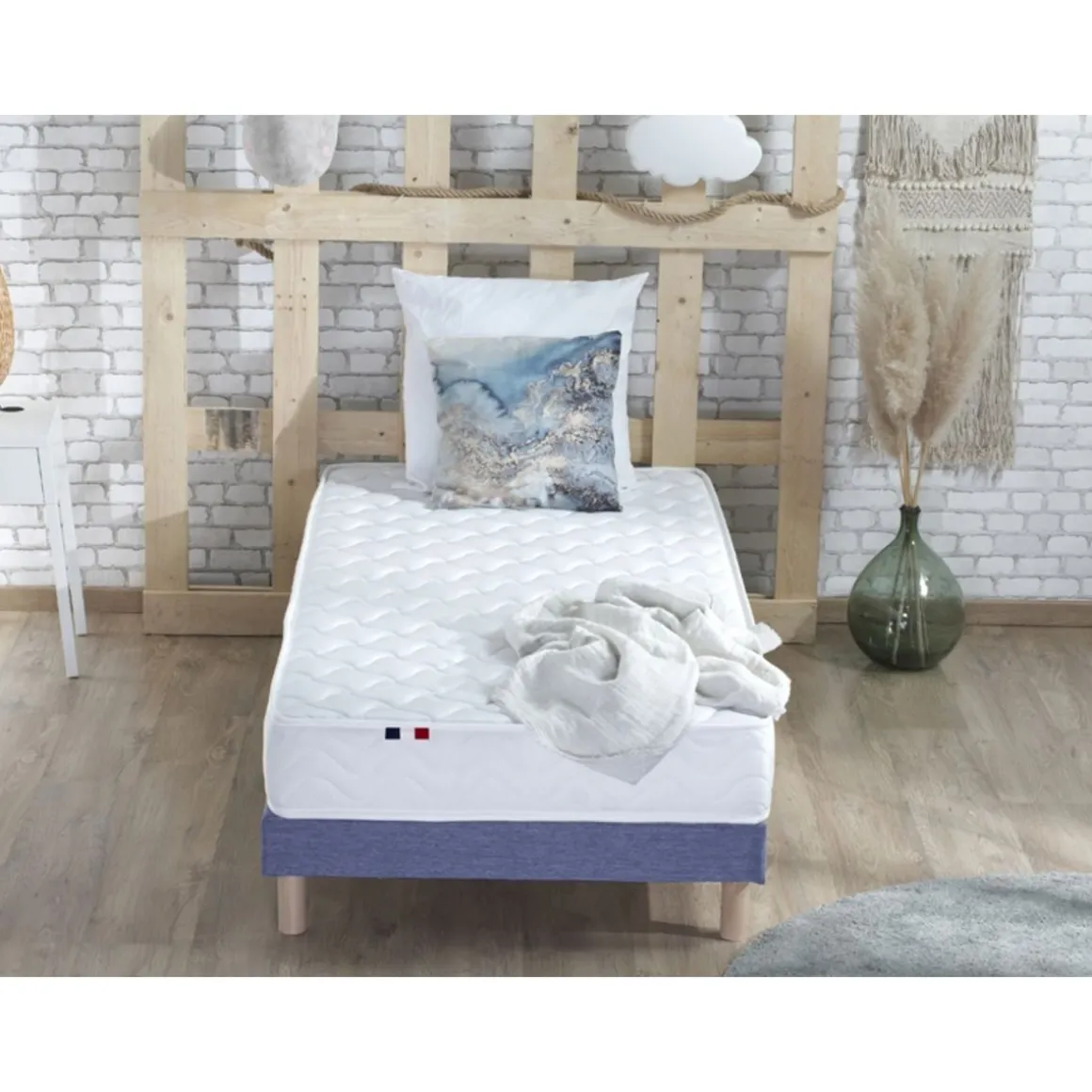 Matelas mousse 90x190 cm accueil latex ANNA