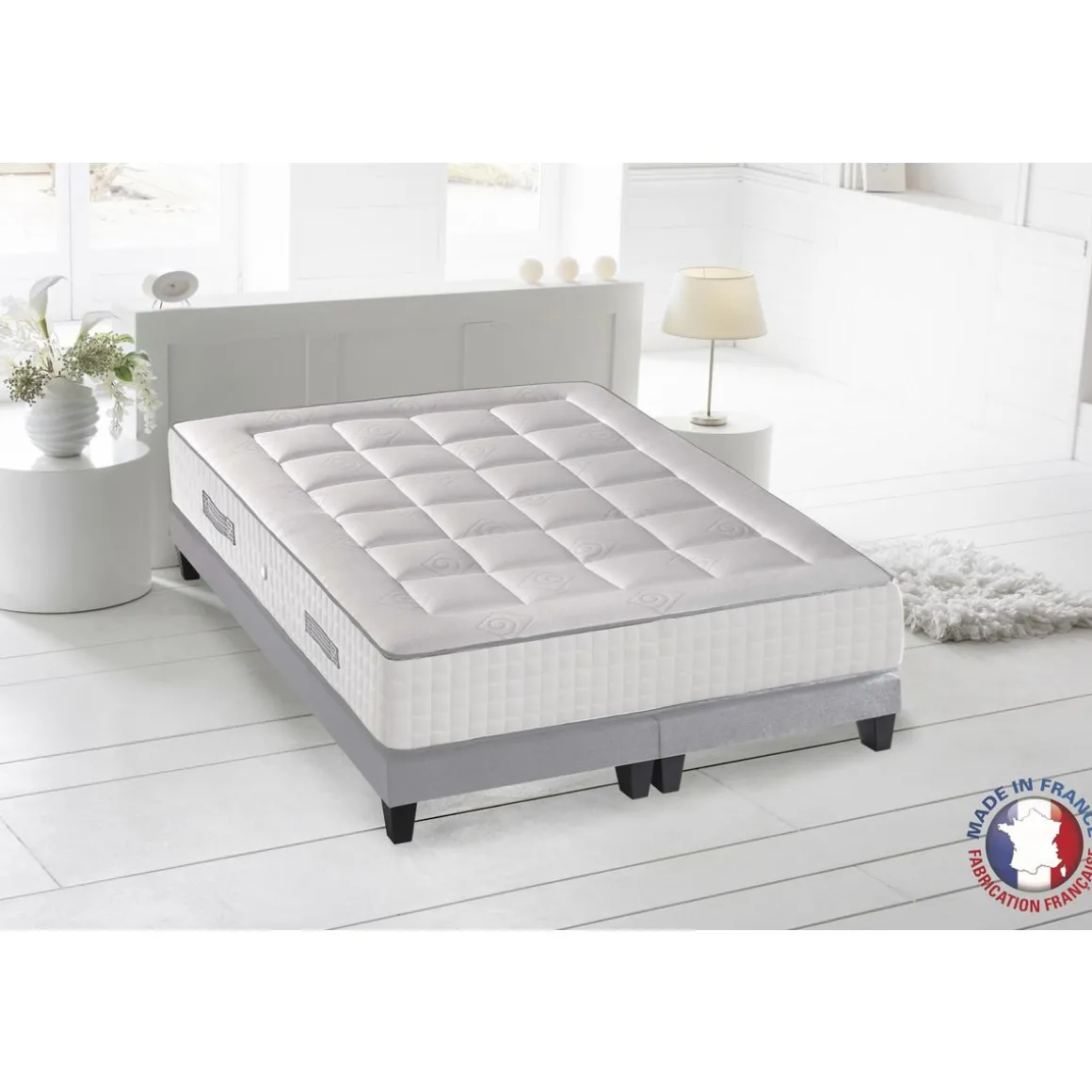 Matelas ressort ensachés 160x200 cm KING MEMO