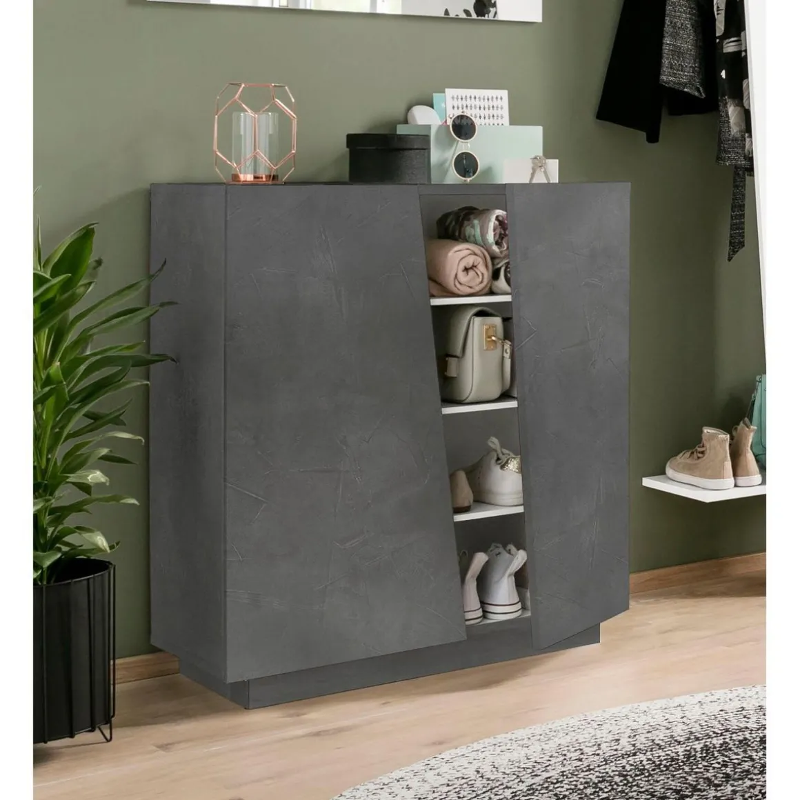 Meuble à chaussures 2 portes VERONA