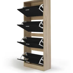 Meuble à chaussures 4 portes L60 cm TOWA