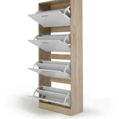 Meuble à chaussures 4 portes L60 cm TOWA