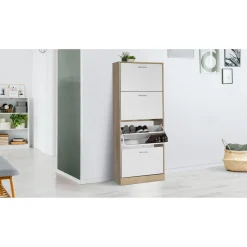 Meuble à chaussures 4 portes L60 cm TOWA