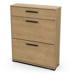 Meuble à chaussures 2 portes 1 tiroir L80 cm LIZZIE