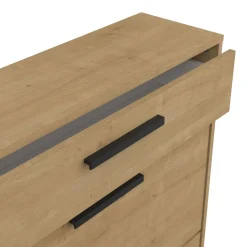 Meuble à chaussures 2 portes 1 tiroir L80 cm LIZZIE