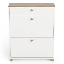 Meuble à chaussures 2 portes 1 tiroir L80 cm LIZZIE