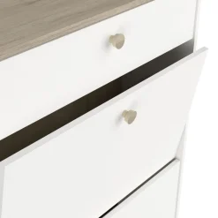 Meuble à chaussures 2 portes 1 tiroir L80 cm LIZZIE