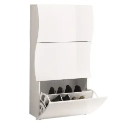 Meuble à chaussures CLOUD, 3 portes abattantes