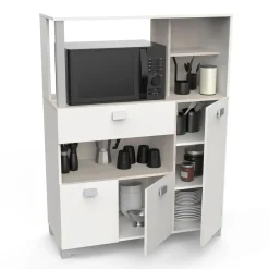 Meuble de rangement de cuisine compact 3 portes 1 tiroir L99cm PESTO