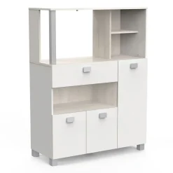 Meuble de rangement de cuisine compact 3 portes 1 tiroir L99cm PESTO