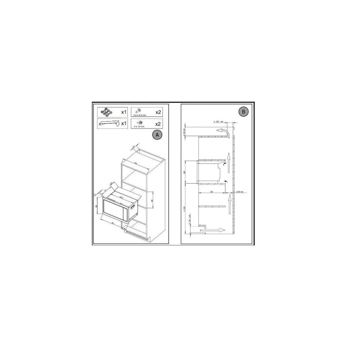 Micro ondes encastrable DME4310X Inox Stellaire