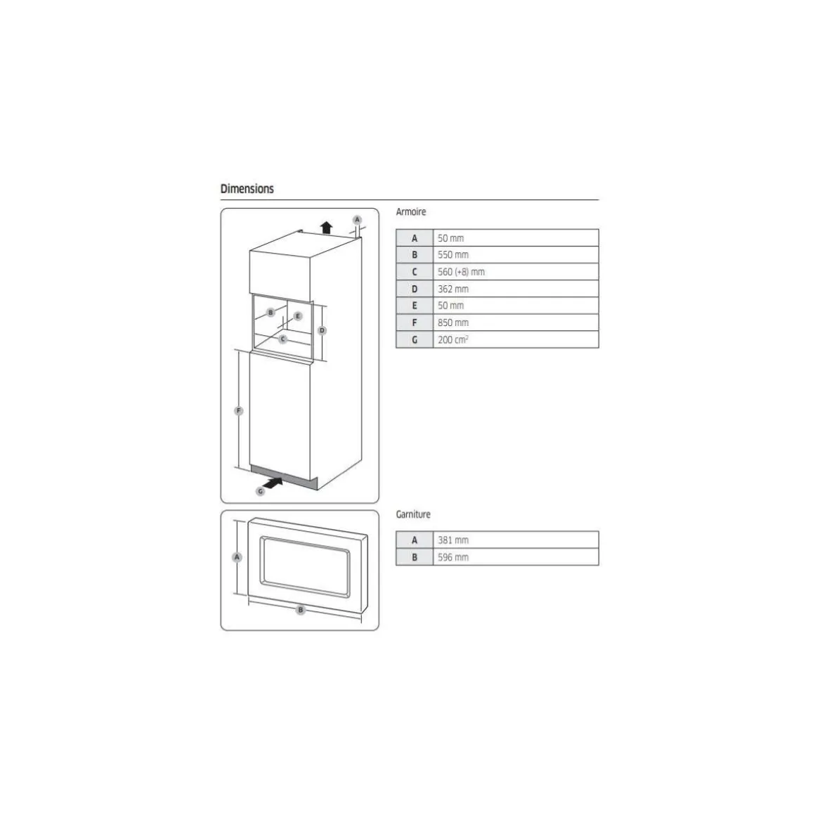 Micro ondes encastrable MS23A7013AT