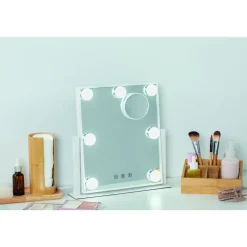 Miroir maquillage Hollywood 600102915 - Blanc