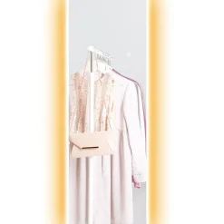 Miroir mural LED pleine longueur dim. 40L x 120H cm - miroir LED réglable tactile - verre trempé