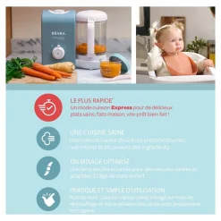 Mixeur Cuiseur Bébé Babycook Express -Bleu glacier