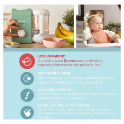 Mixeur Cuiseur Bébé Babycook Express vert sauvage