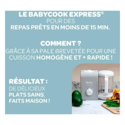 Mixeur Cuiseur Bébé Babycook Express -Gris Velours