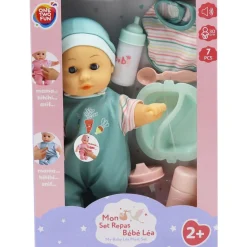 Mon Set repas Bébé Léa 30 cm et accessoires