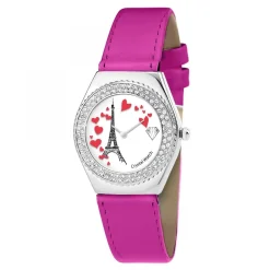 Montre Alysson Tour Eiffel à mouvement tournant SC Crystal ornée de Cristaux scintillants