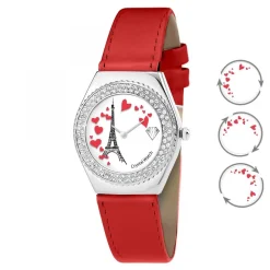 Montre Alysson Tour Eiffel à mouvement tournant SC Crystal ornée de Cristaux scintillants