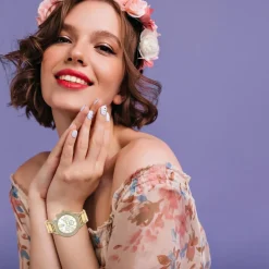 Montre Angelina élégante ornée de Cristaux scintillants par SC Crystal