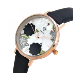 Montre Anissa SC Crystal ornée d'un véritable diamant noir