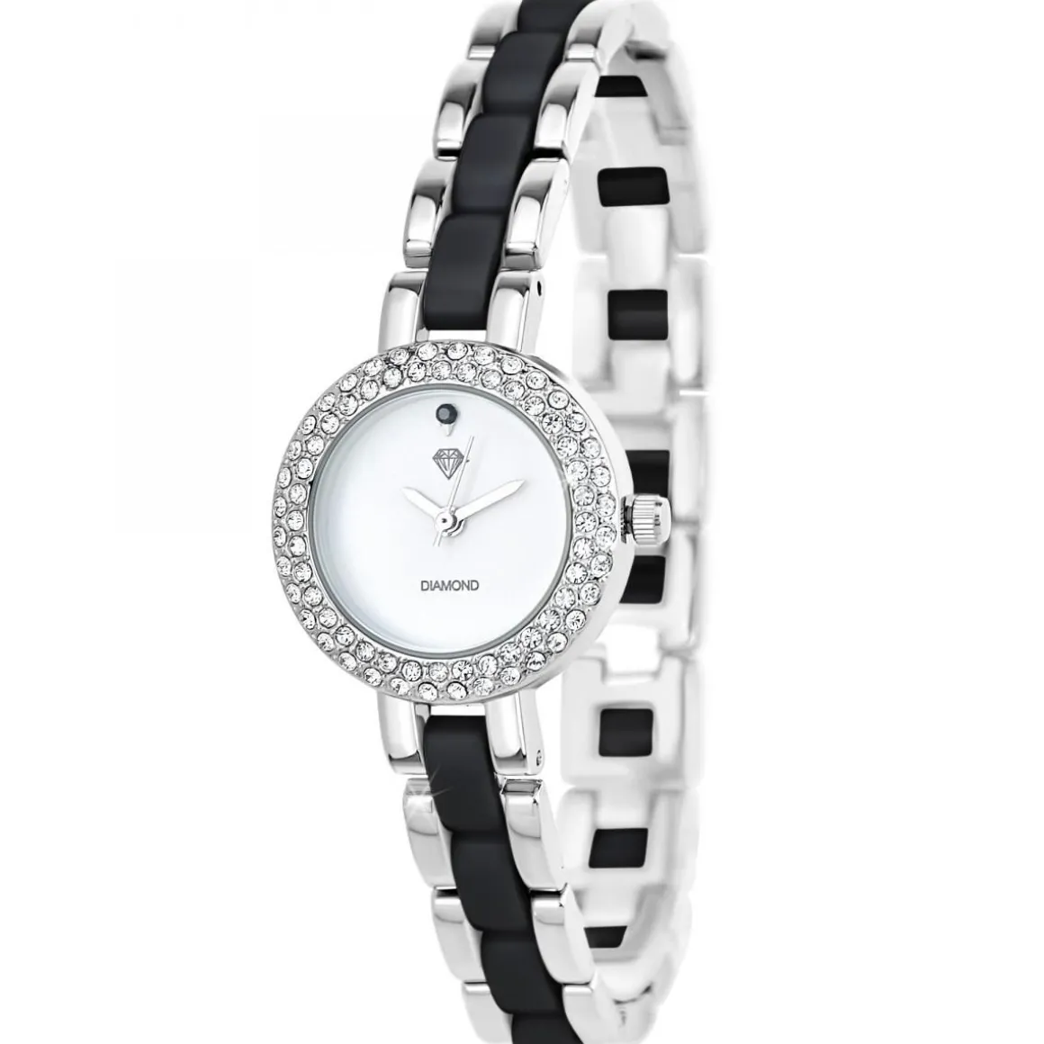 Montre Cassandra élégante SC Crystal ornée d'un véritable diamant