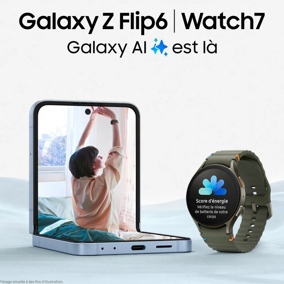 Montre connectée Galaxy Watch 7 Bluetooth 44mm - Silver