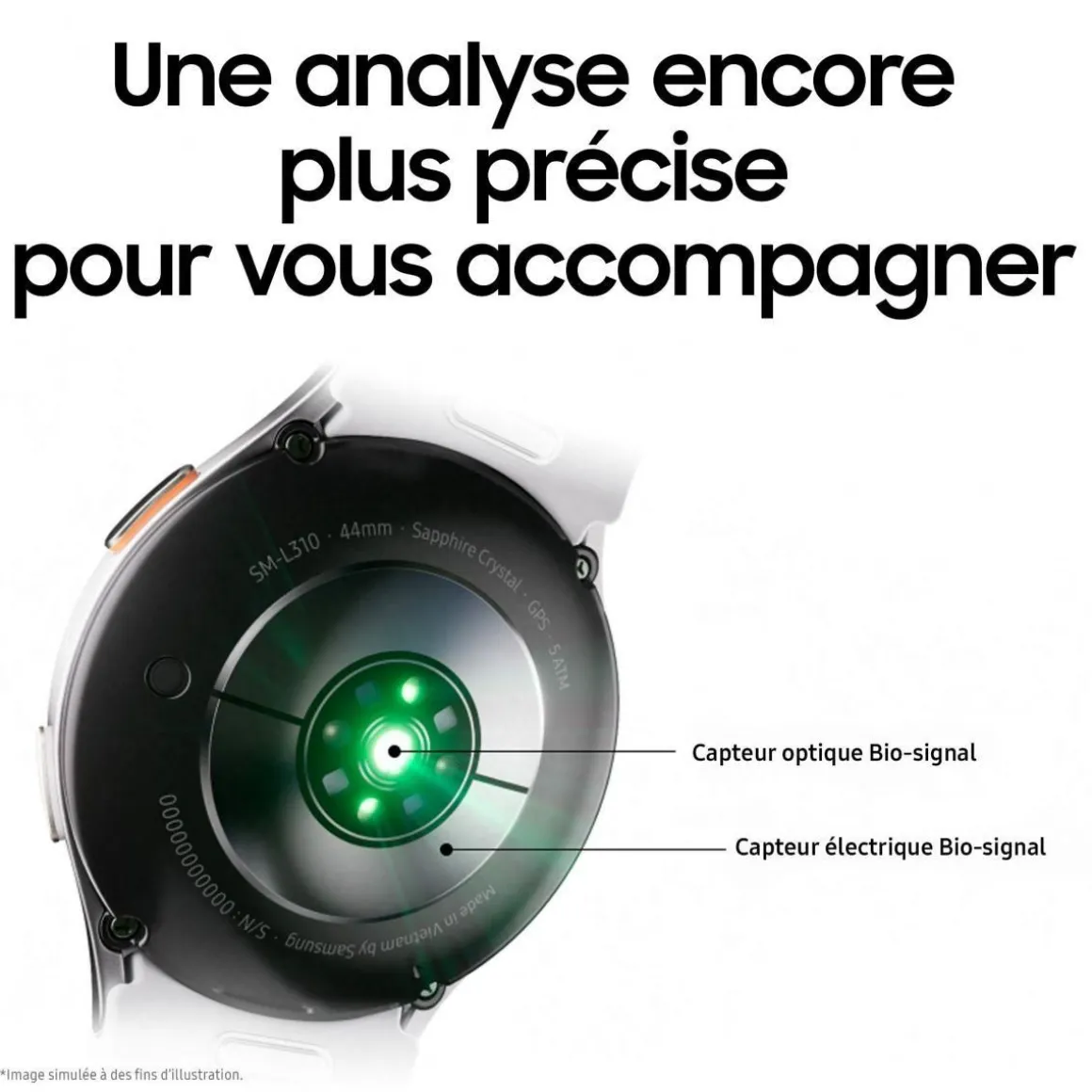 Montre connectée Galaxy Watch7 Vert 40mm 4G