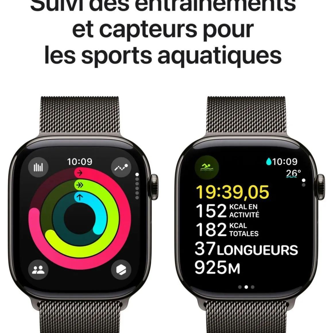 Montre connectée Serie 10 42mm Titane Ardoise Loop Cell