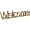 Mot en bois MDF 25 x 5,5 cm - Welcome