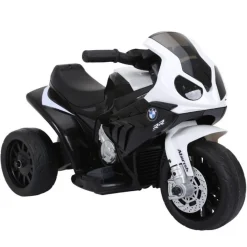 Moto Electrique BMW S1000, 25W pour Enfant, 3 Roues, Système Audio et Phares Fonctionnels