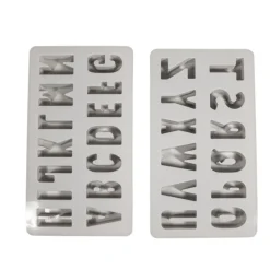 Moule alphabet en silicone