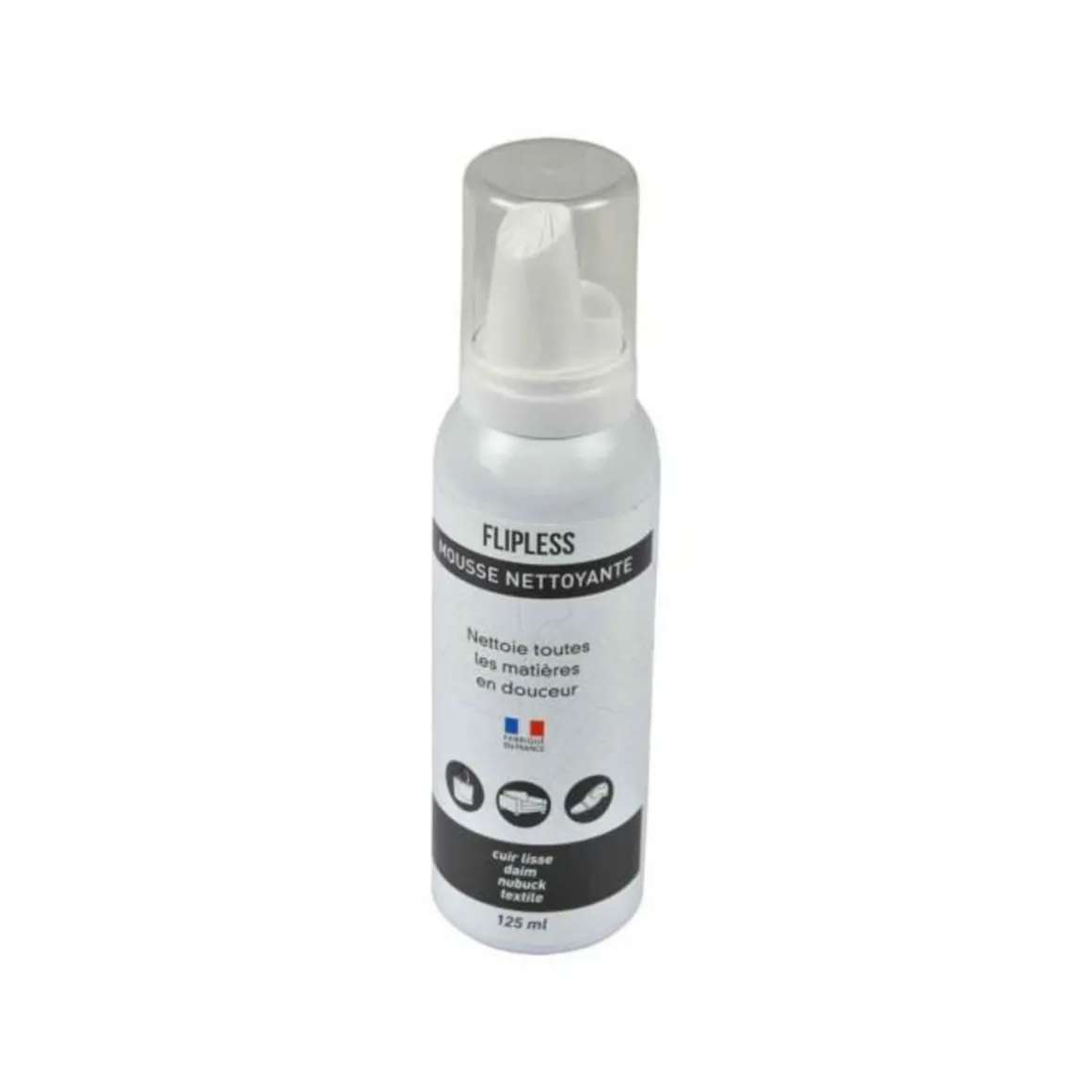 Mousse Nettoyante Cuir Chaussures 125ml Blanc