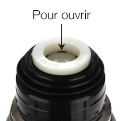 Mug Isolant Inox & Silicone 0,35L Noir