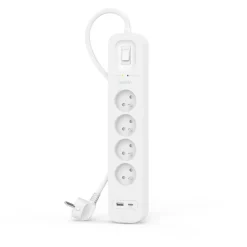 Multiprise 4 prises + USB-C et USB-A