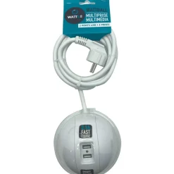 Multiprise USB Wattball Blanc