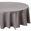Nappe Antitache Ronde Unie 180cm Gris