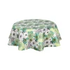 Nappe en toile cirée ronde Champs - Diam. 135 cm - Vert