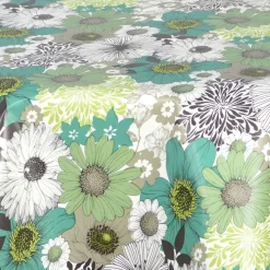 Nappe en toile cirée ronde Champs - Diam. 135 cm - Vert