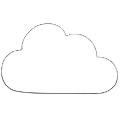 Nuage en fil de fer 30 x 17,5 cm