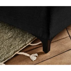 Olinda - canapé d'angle droit - 5 places - convertible avec coffre et têtières réglables - en tissu