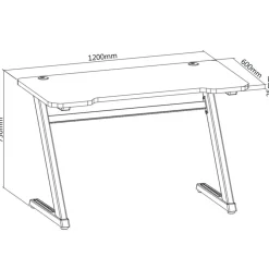 Oplite Bureau Gaming TILT - Noir