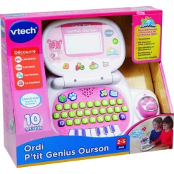 Ordi P'tit Genius ourson rose