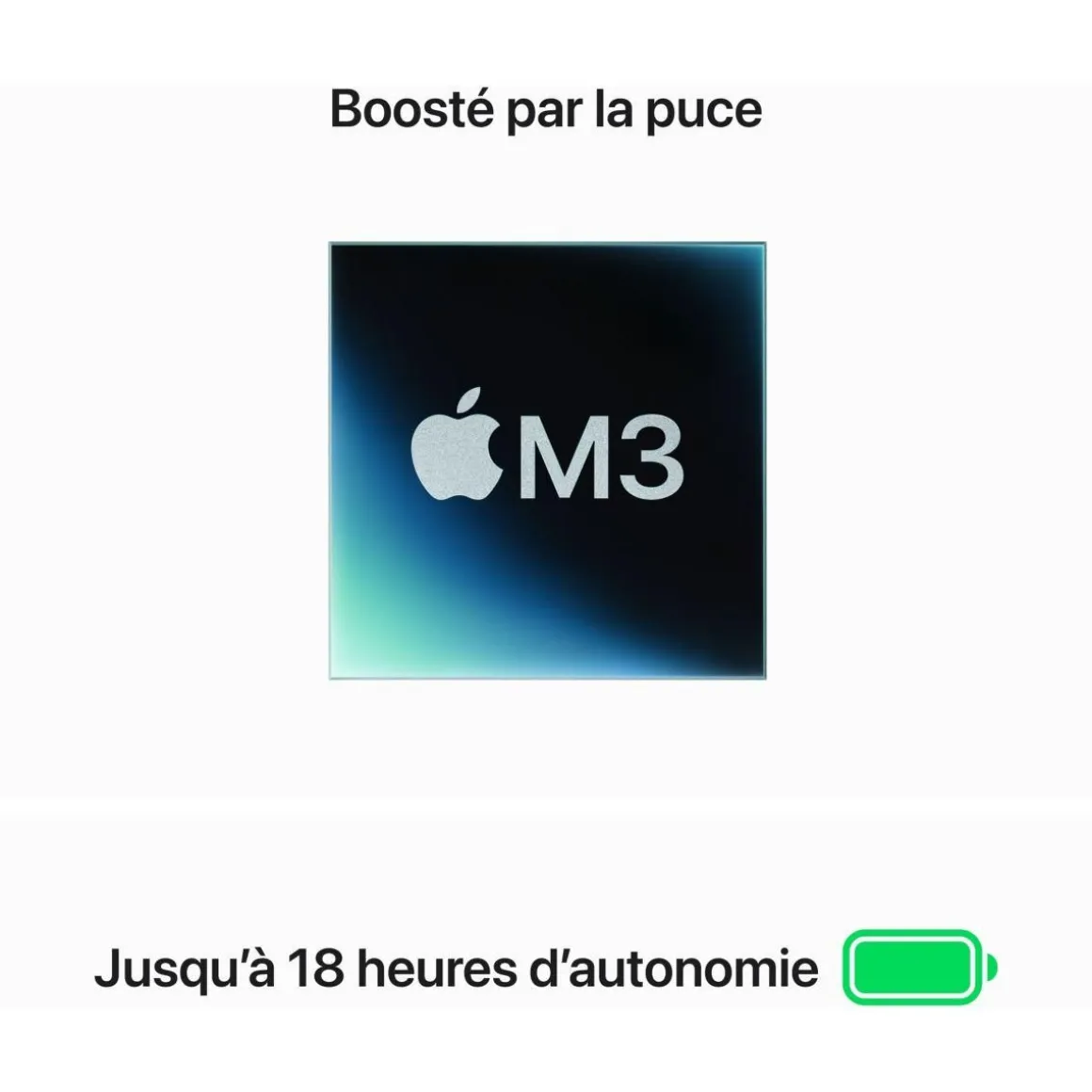 Ordinateur Apple Air 15' M3 24Go CPU8 GPU10 512Go Gris