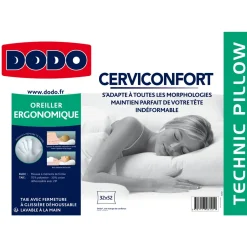 Oreiller à mémoire de forme en polycoton CERVICONFORT