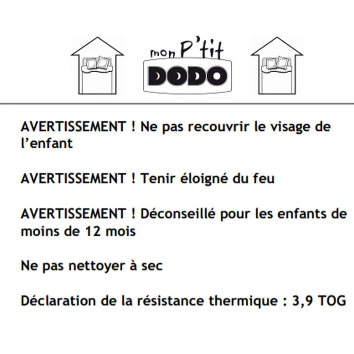 Oreiller bébé anti-acariens DODO BOUT'CHOU