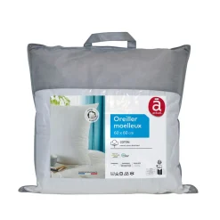 Oreiller confort moelleux en coton